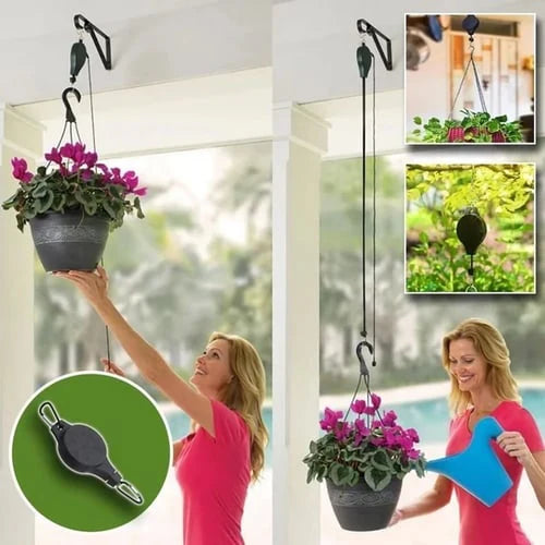 Polea para macetas EcoLift - Menos esfuerzo para cuidar tus plantas